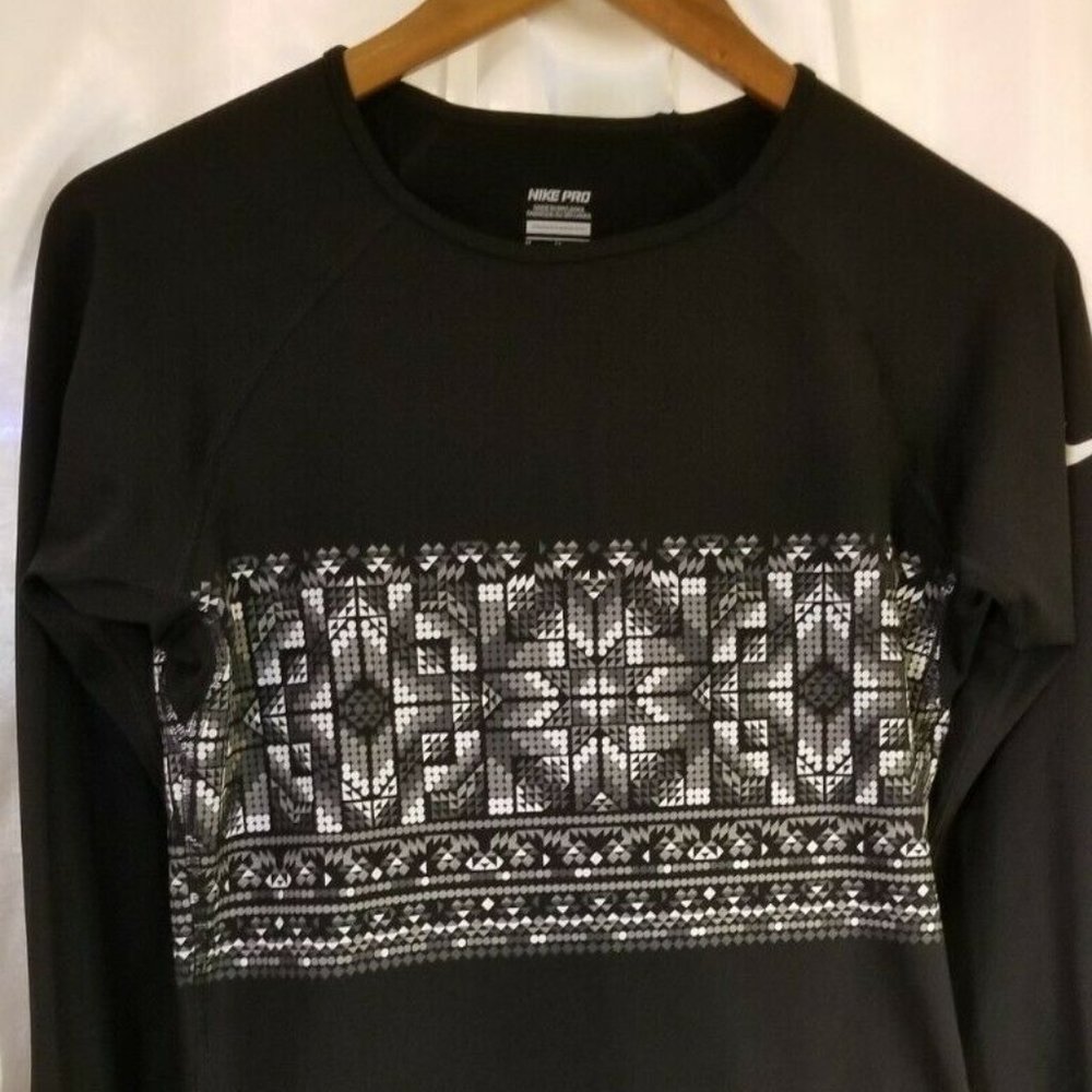 Nike Pro Dri-Fit Long Sleeved Shirt Black M